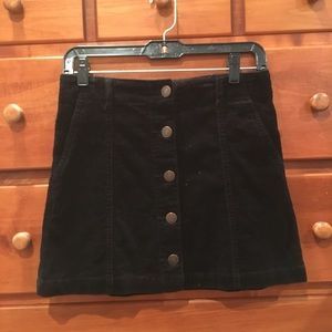 Forever 21 corduroy button up skirt